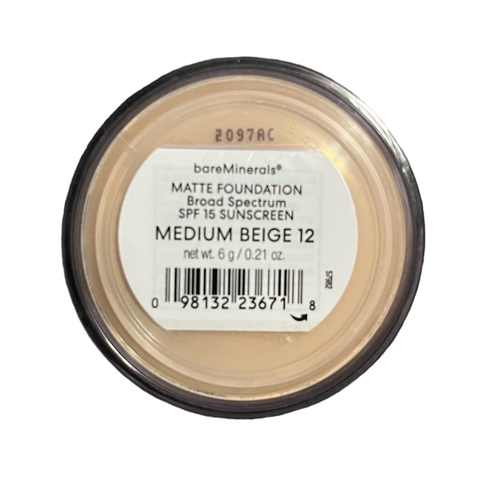 NEW Med-Beige 12 BareMinerals Matte Loose Powder Foundation spf 15
